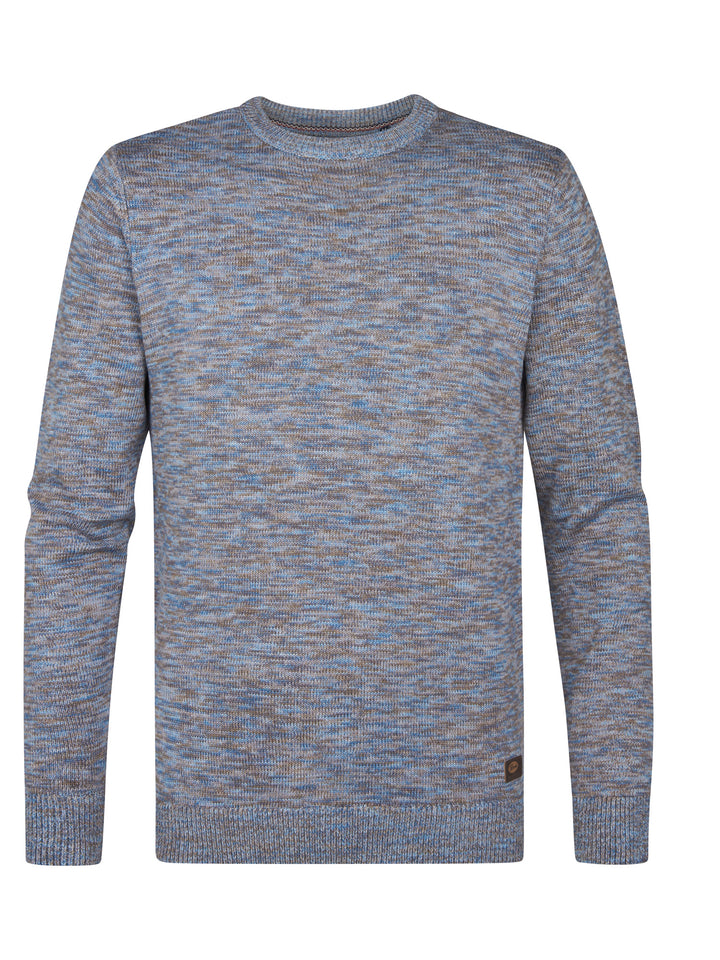 Petrol - Heren Trui- M-3050-KWR240 - 5190 Indie Blue