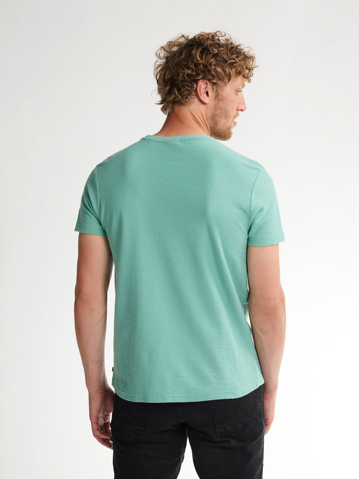 Petrol - Heren T-shirt- M-3050-TSR608 - 5191 Pale Aqua