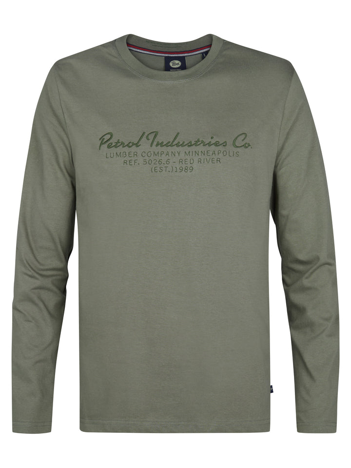Petrol - Heren Longsleeve- M-3050-TLR604 - 6174 Mossy Stone