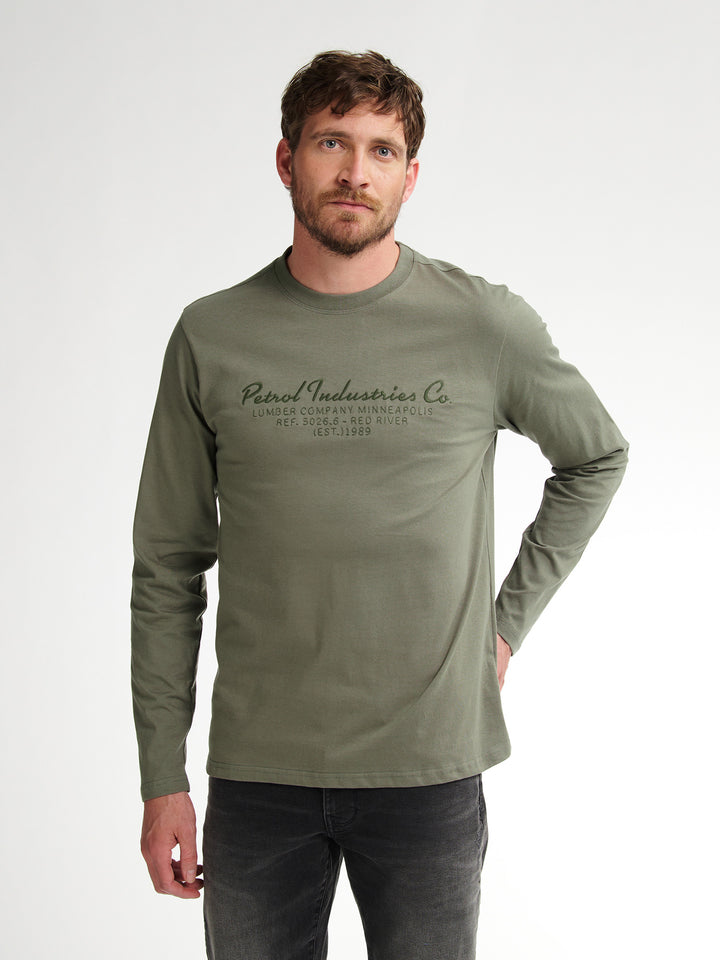 Petrol - Heren Longsleeve- M-3050-TLR604 - 6174 Mossy Stone