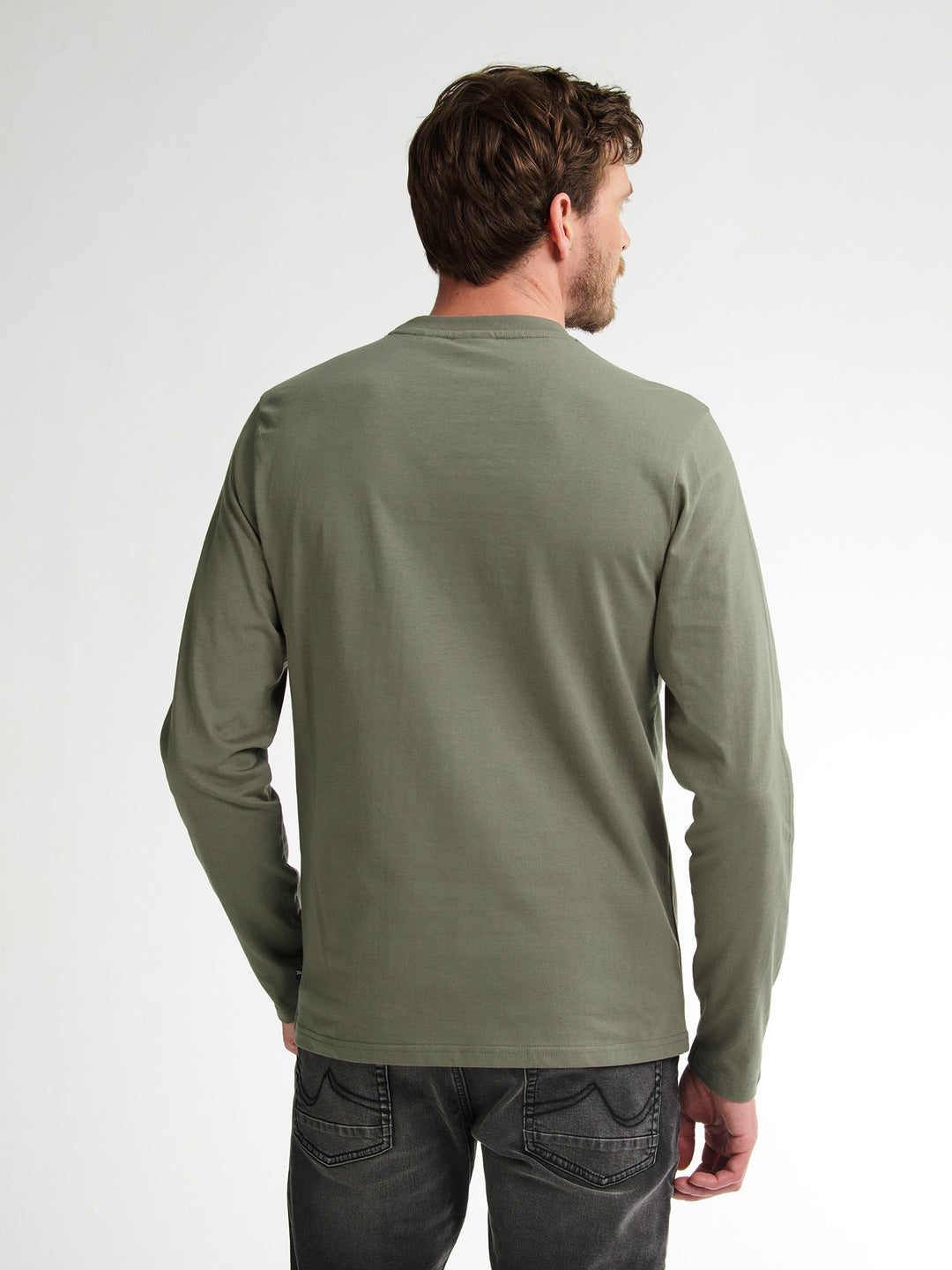 Petrol - Heren Longsleeve- M-3050-TLR604 - 6174 Mossy Stone