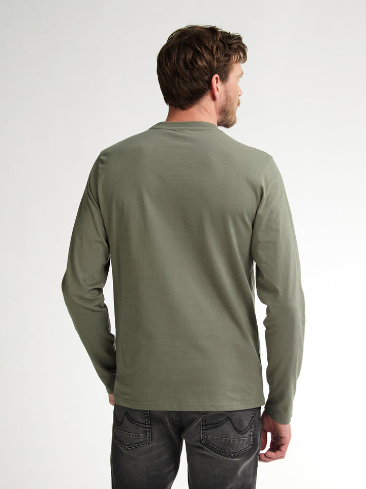 Petrol - Heren Longsleeve- M-3050-TLR604 - 6174 Mossy Stone