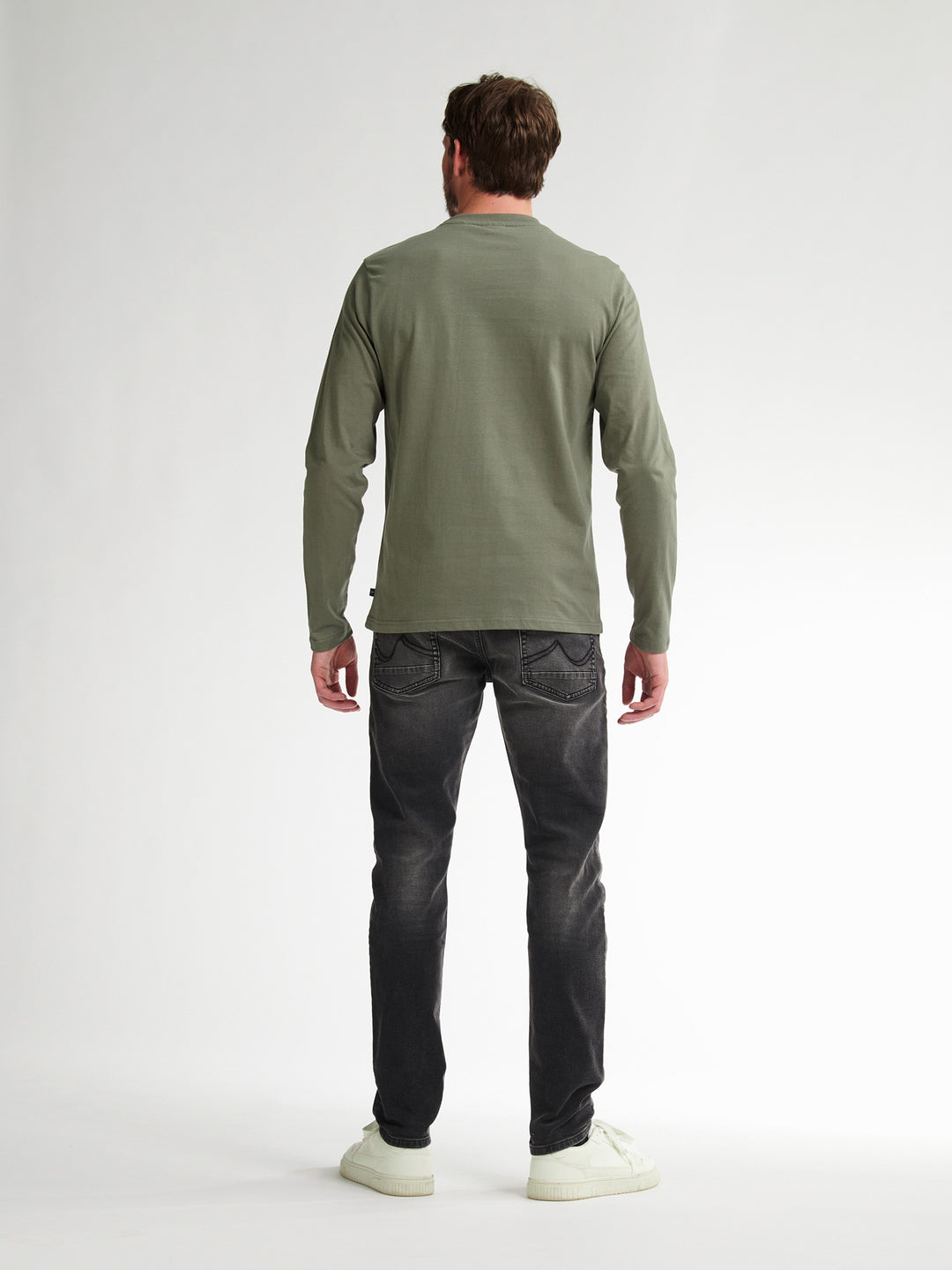 Petrol - Heren Longsleeve- M-3050-TLR604 - 6174 Mossy Stone