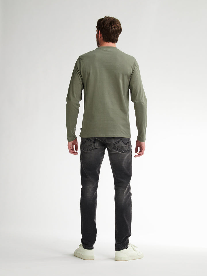 Petrol - Heren Longsleeve- M-3050-TLR604 - 6174 Mossy Stone