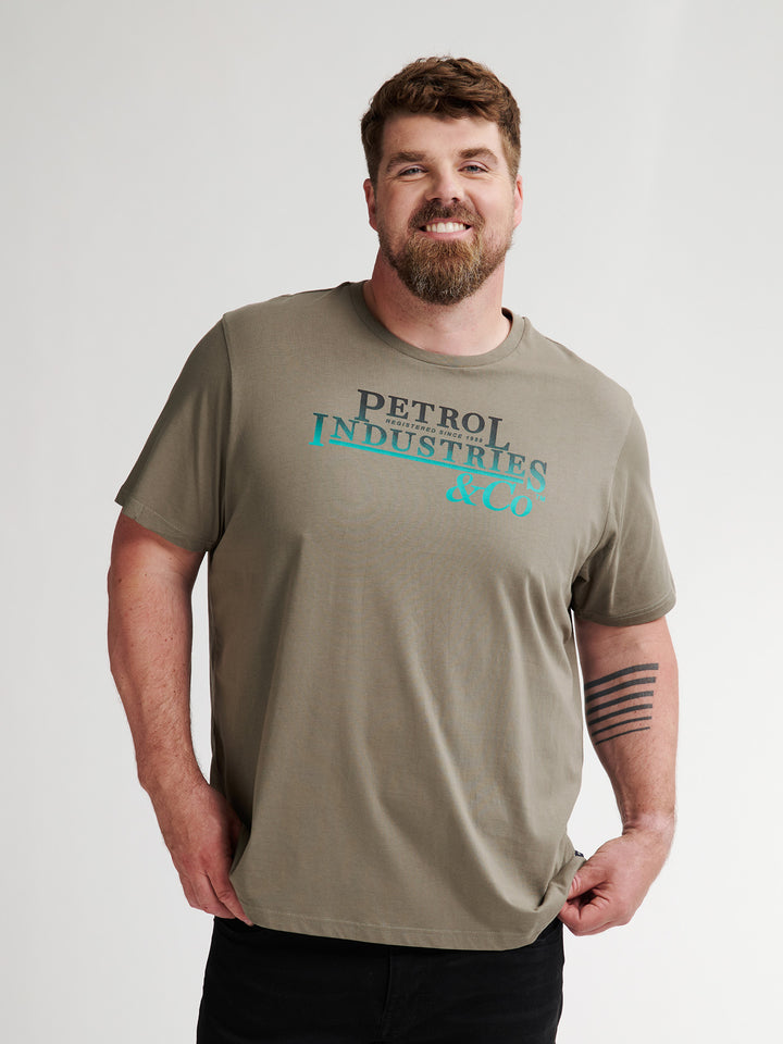 Petrol - Heren Shirt- M-3050-TSR6020 - 6174 Mossy Stone