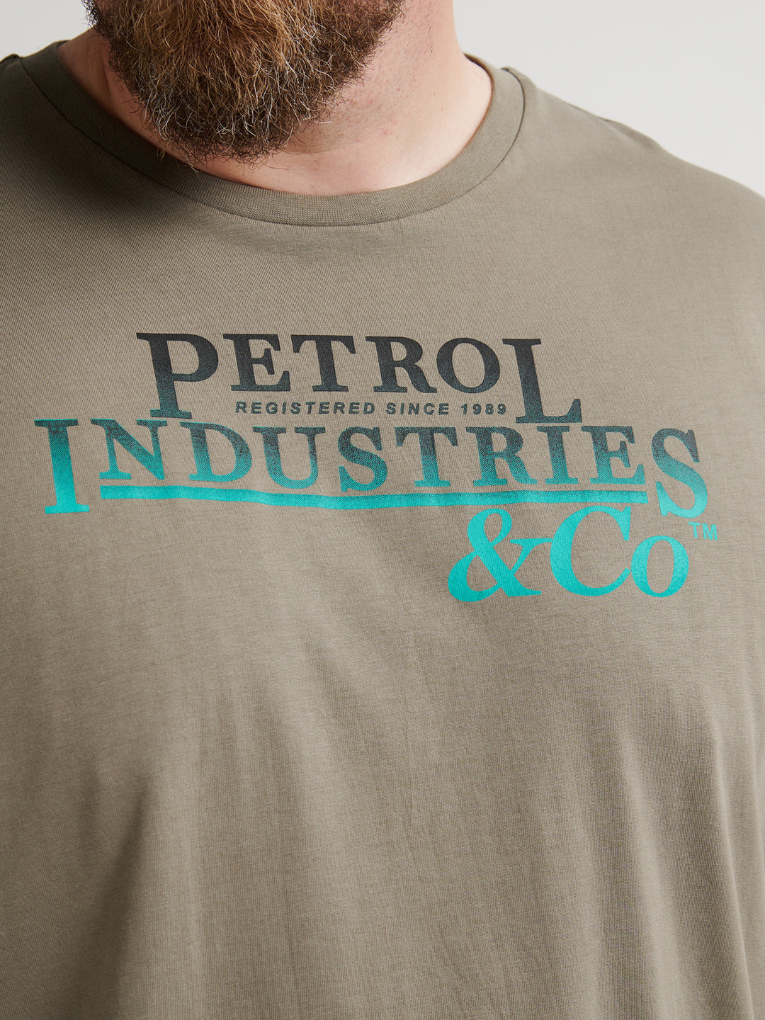 Petrol - Heren Shirt- M-3050-TSR6020 - 6174 Mossy Stone