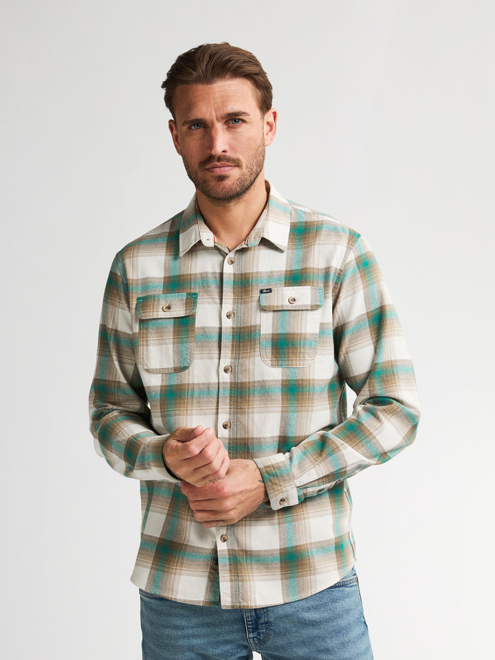 Petrol - Heren Overshirt - M-3050-SIL428 - 6176 Snooker Green
