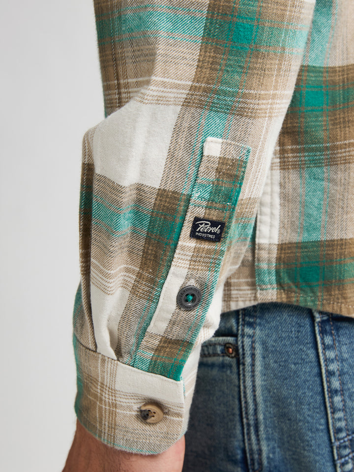 Petrol - Heren Overshirt - M-3050-SIL428 - 6176 Snooker Green
