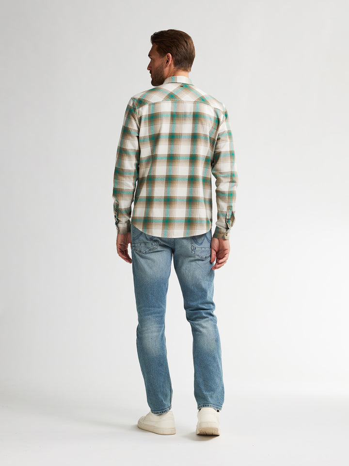 Petrol - Heren Overshirt - M-3050-SIL428 - 6176 Snooker Green