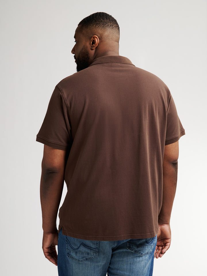 Petrol - Heren Polo - M-3050-POL0020- 7144 Mud