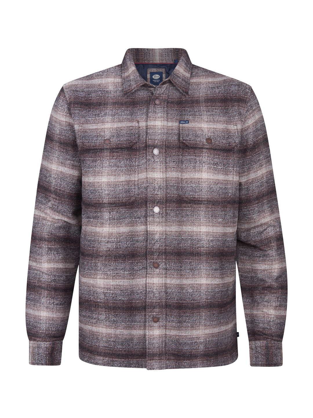 Petrol - Heren Overshirt - M-3050-SIL419 - 7144 Mud