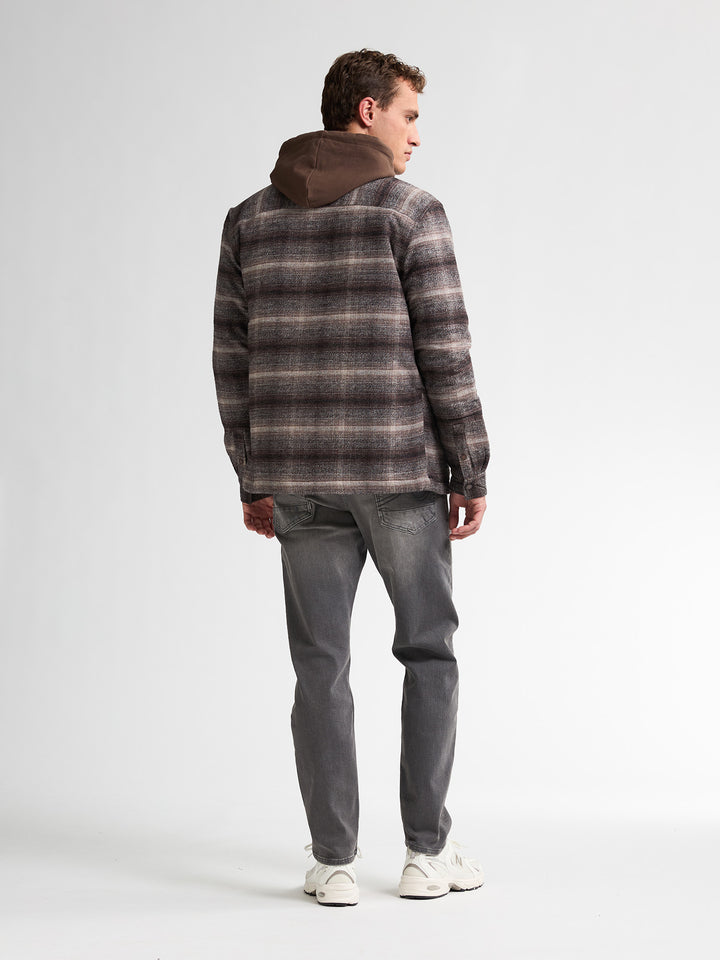 Petrol - Heren Overshirt - M-3050-SIL419 - 7144 Mud