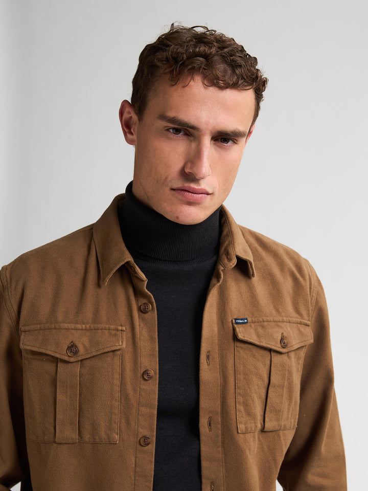 Petrol - Heren Overshirt - M-3050-SIL415 - 7151 Chestnut