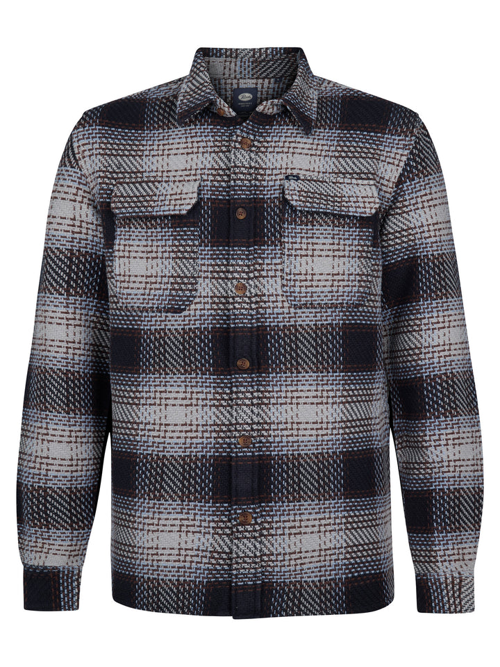 Petrol - Heren Overshirt - M-3050-SIL405 - 9038 Light Grey Melee