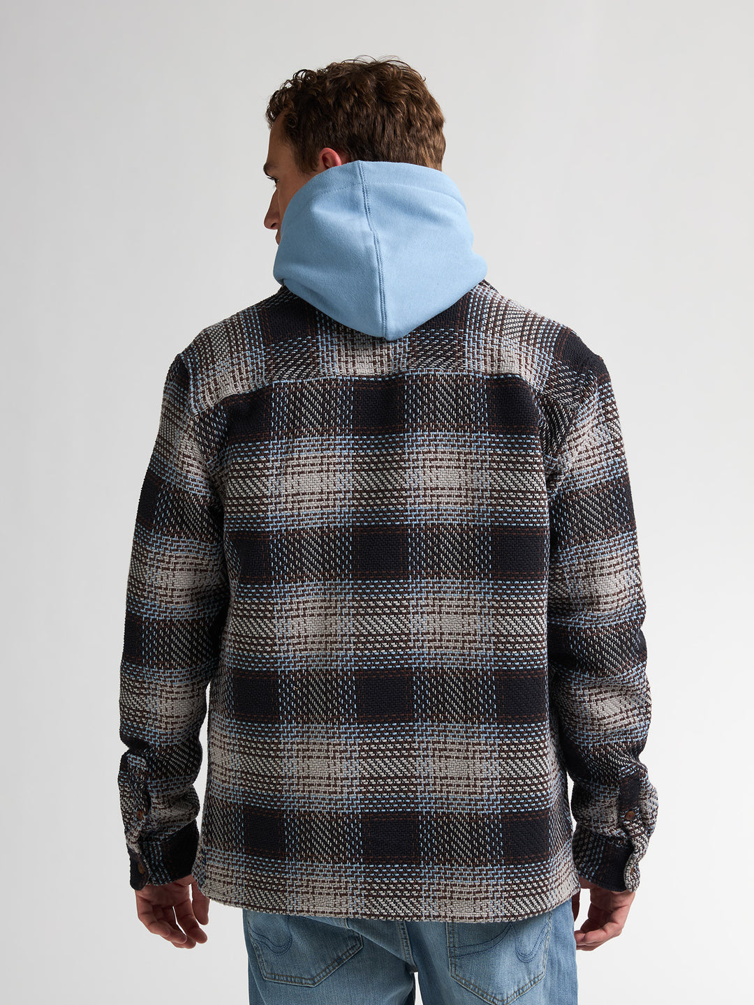 Petrol - Heren Overshirt - M-3050-SIL405 - 9038 Light Grey Melee