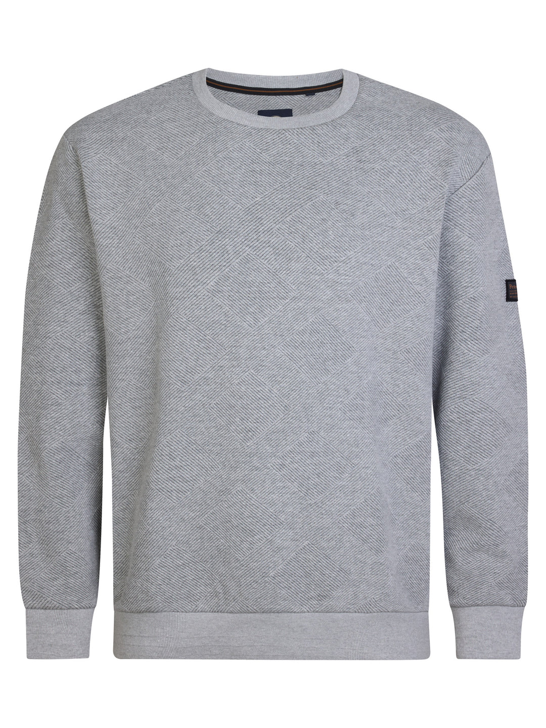 Petrol - Heren Sweater  - M-3050-SWR3100 - 9038 Light Grey