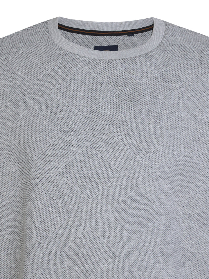 Petrol - Heren Sweater  - M-3050-SWR3100 - 9038 Light Grey