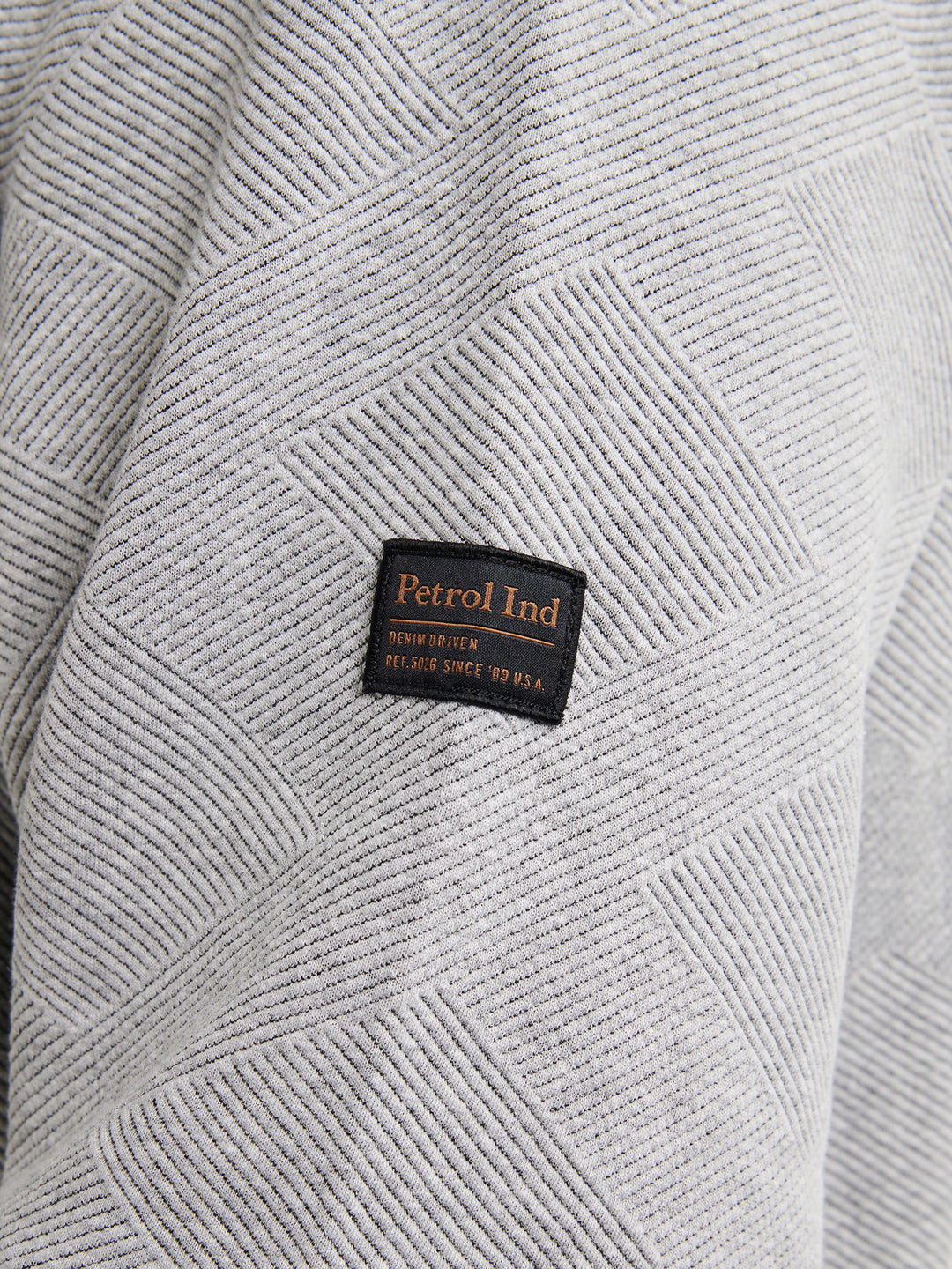 Petrol - Heren Sweater  - M-3050-SWR3100 - 9038 Light Grey