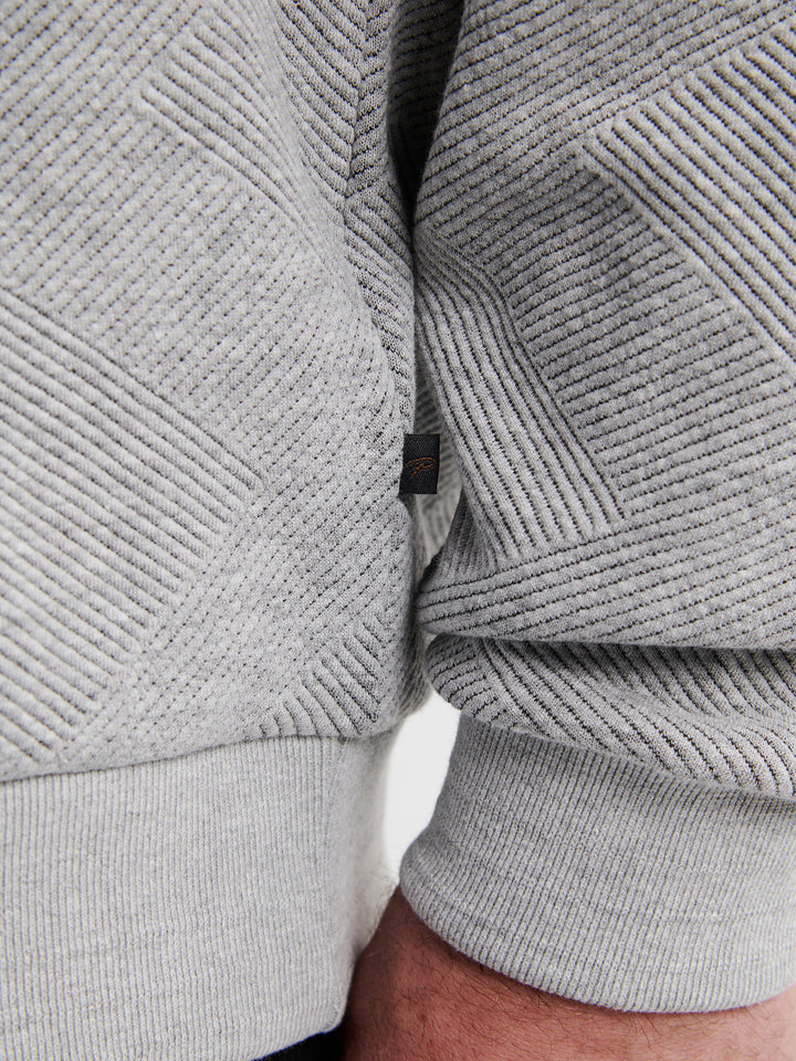 Petrol - Heren Sweater  - M-3050-SWR3100 - 9038 Light Grey