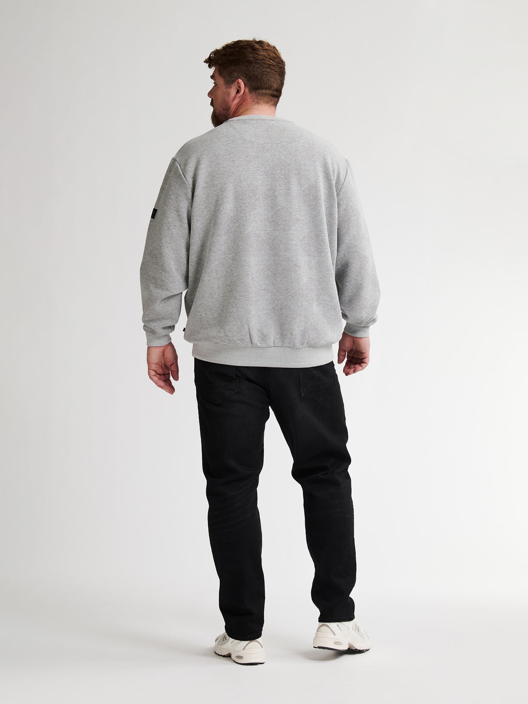 Petrol - Heren Sweater  - M-3050-SWR3100 - 9038 Light Grey