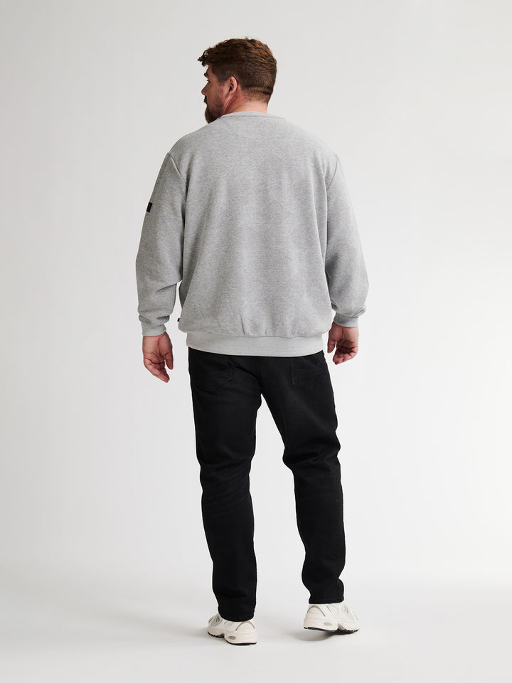 Petrol - Heren Sweater  - M-3050-SWR3100 - 9038 Light Grey