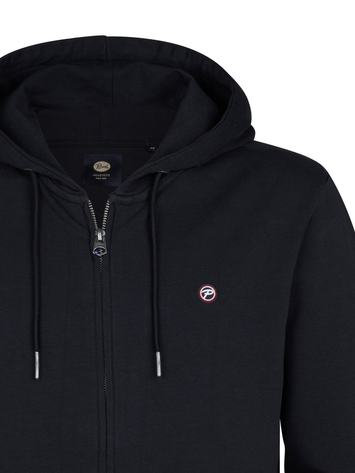 Petrol - Heren Hoodie Vest - M-3050-SWH3370 - 9111 Deep Black