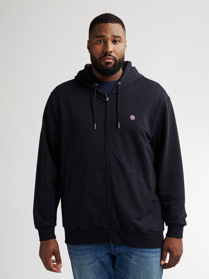 Petrol - Heren Hoodie Vest - M-3050-SWH3370 - 9111 Deep Black