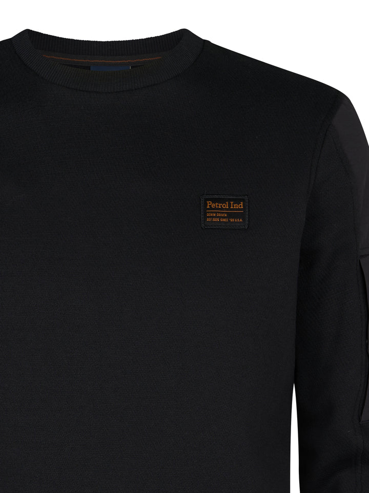 Petrol - Heren Trui- M-3050-SWR322 - 9111 Black
