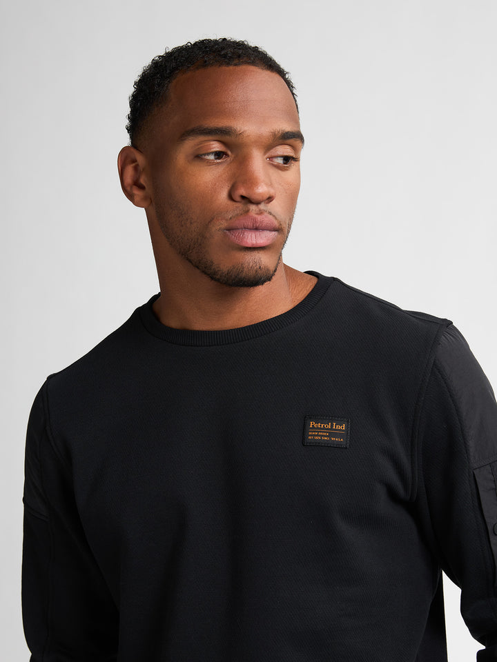 Petrol - Heren Trui- M-3050-SWR322 - 9111 Black