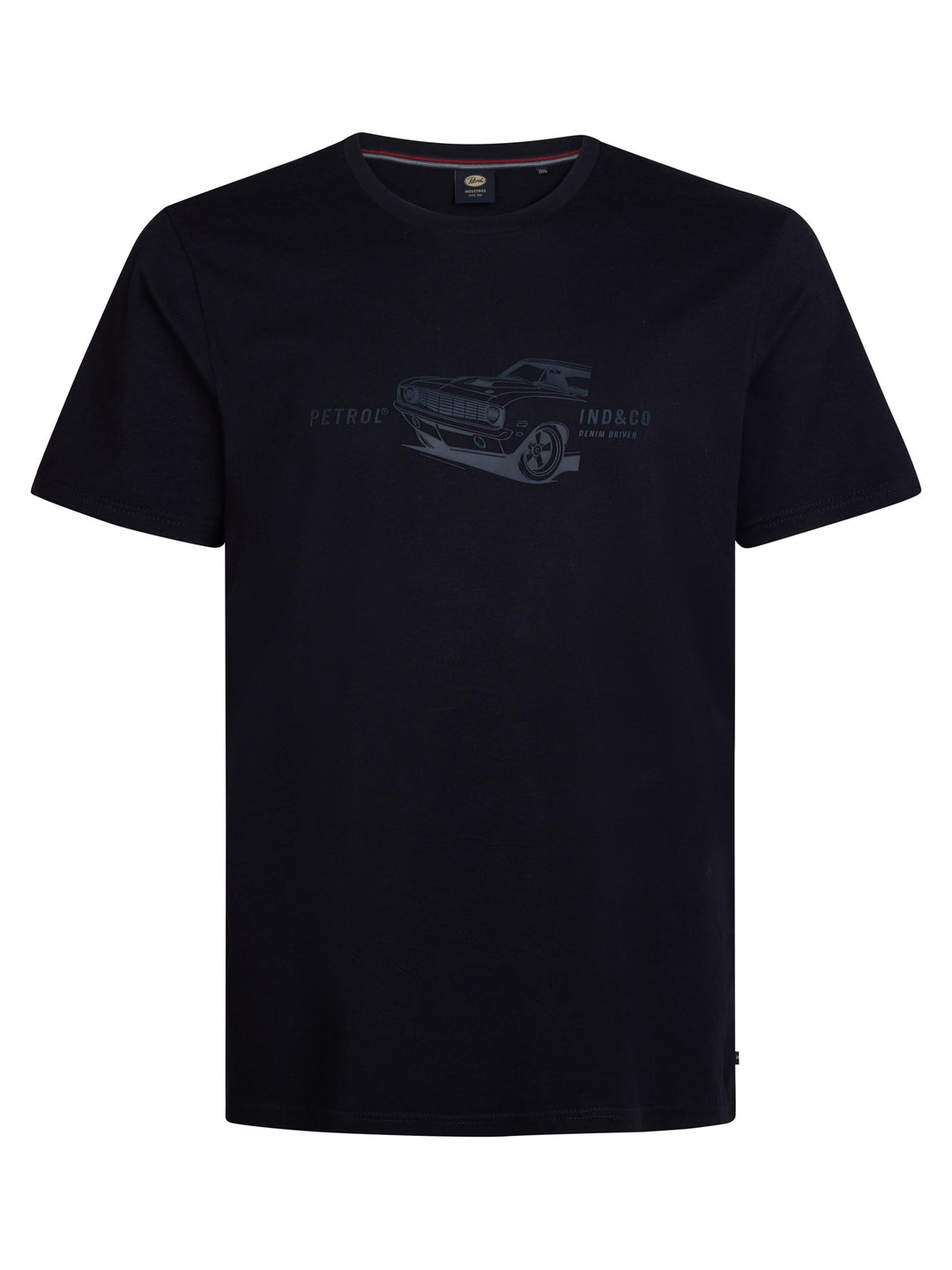 Petrol - Heren Shirt- M-3050-TSR6050 - 9999 Black