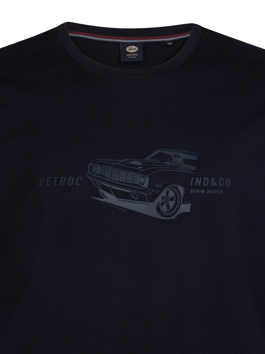 Petrol - Heren Shirt- M-3050-TSR6050 - 9999 Black