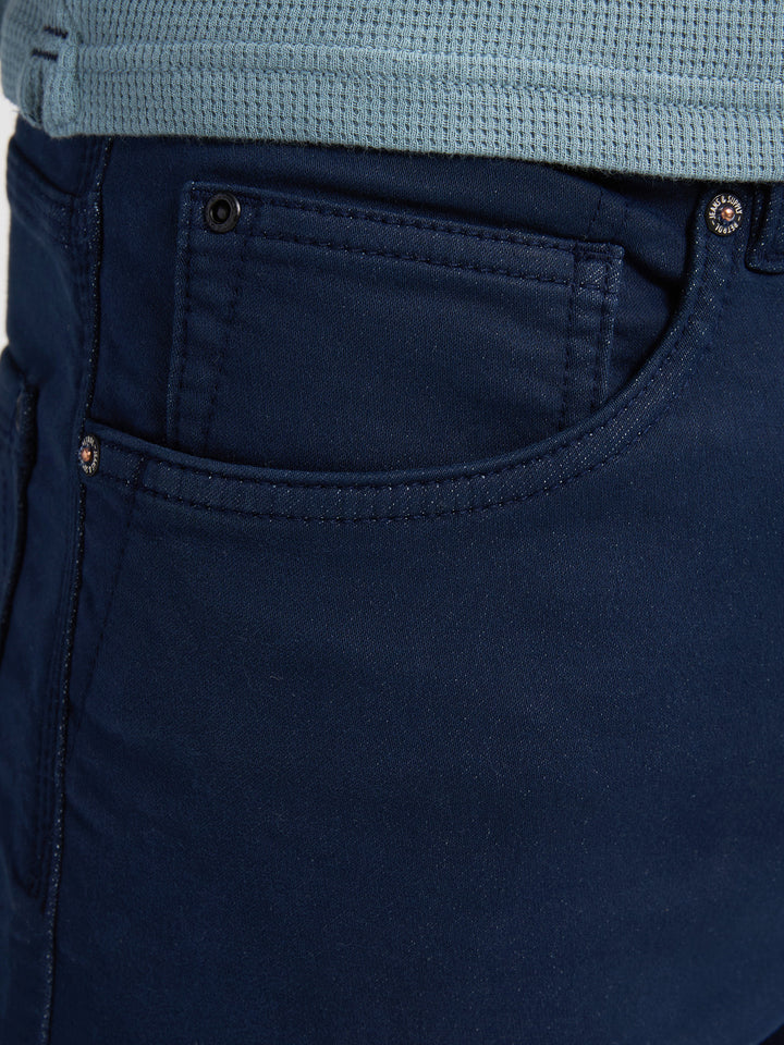 Petrol - Korte spijkerbroek - M-ROS-SHO005 - 5178 Navy Blue