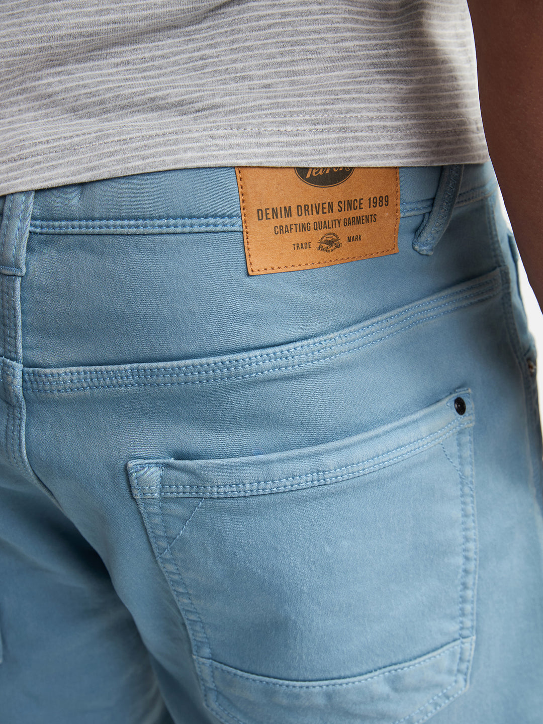 Petrol - Korte spijkerbroek - M-ROS-SHO005 - 5195 Marble Blue