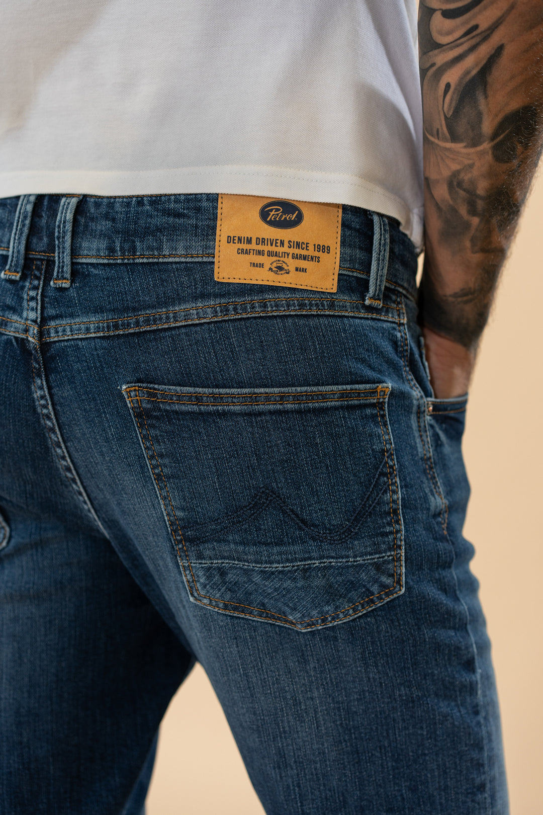 Petrol Industries - Starling - Heren Straight-fit Jeans - 5760 Worn Blue