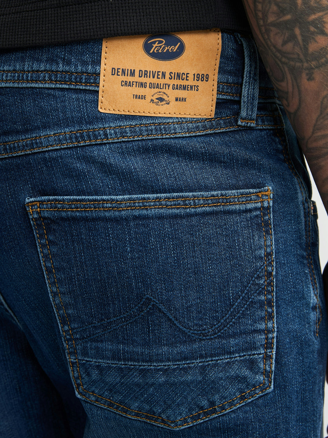 Petrol Industries - Starling - Heren Straight-fit Jeans - 5760 Worn Blue