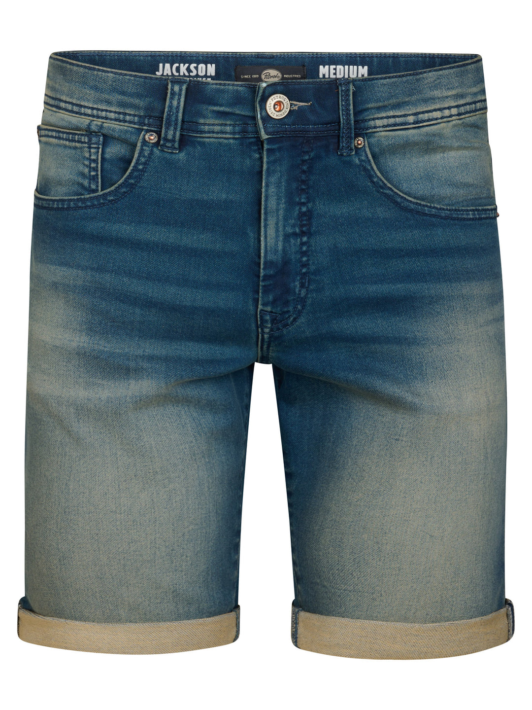 Petrol - Korte spijkerbroek - M-ROS-SHO001 - 5808 Deep Blue Sea
