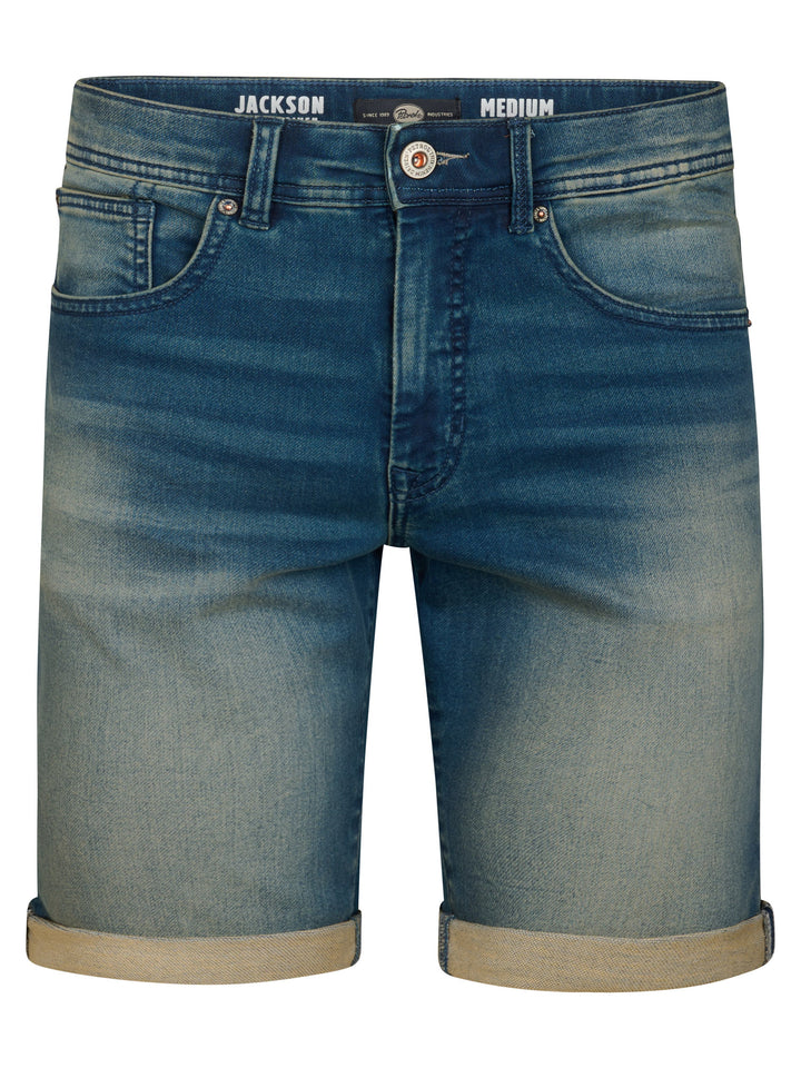 Petrol - Korte spijkerbroek - M-ROS-SHO001 - 5808 Deep Blue Sea