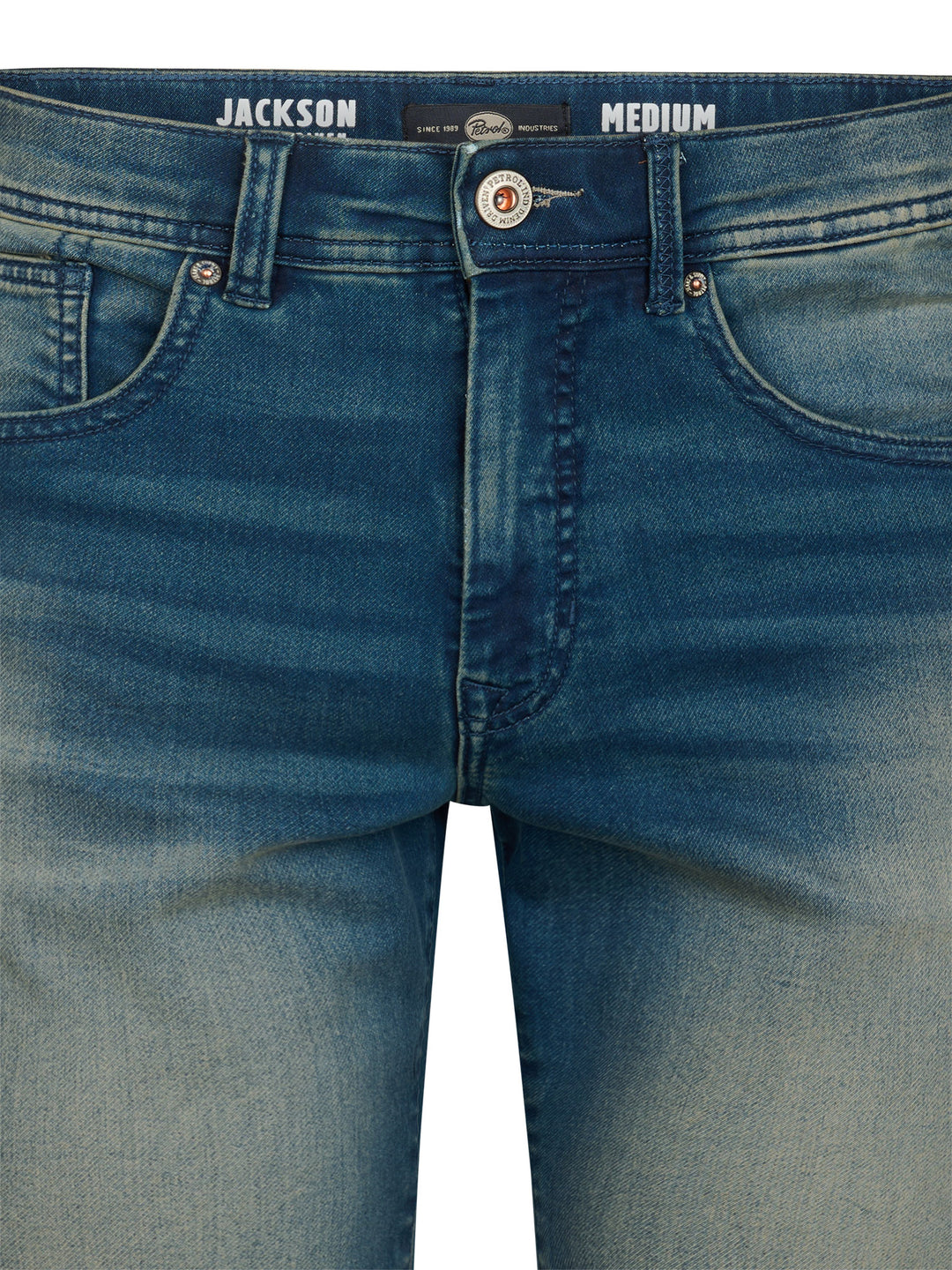 Petrol - Korte spijkerbroek - M-ROS-SHO001 - 5808 Deep Blue Sea
