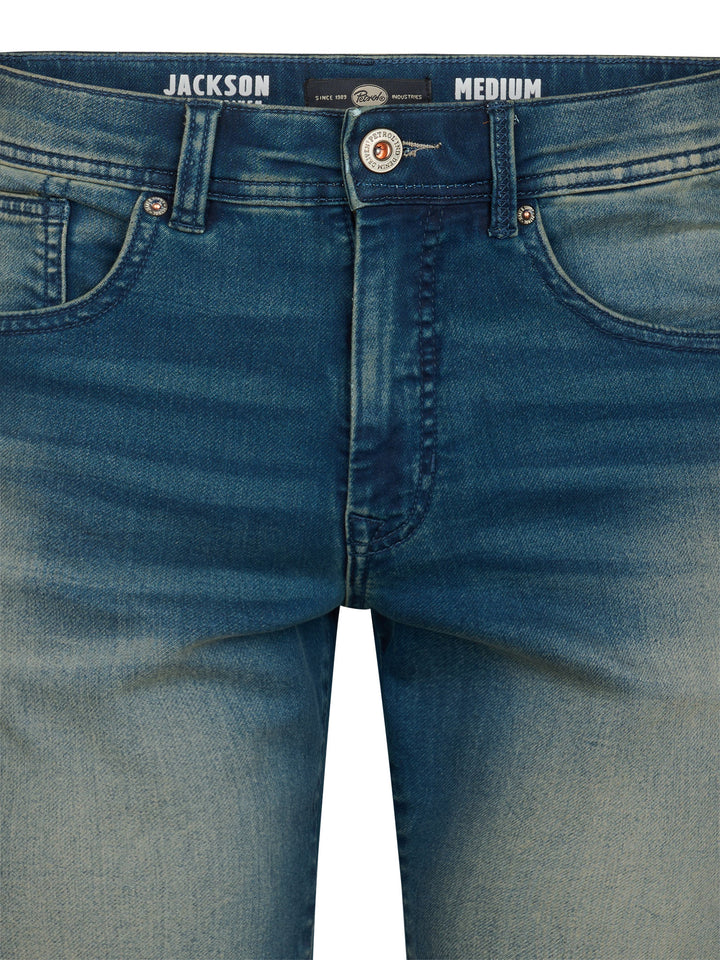 Petrol - Korte spijkerbroek - M-ROS-SHO001 - 5808 Deep Blue Sea