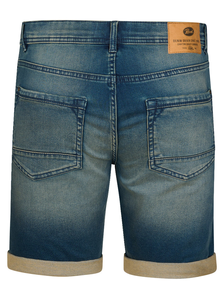 Petrol - Korte spijkerbroek - M-ROS-SHO001 - 5808 Deep Blue Sea