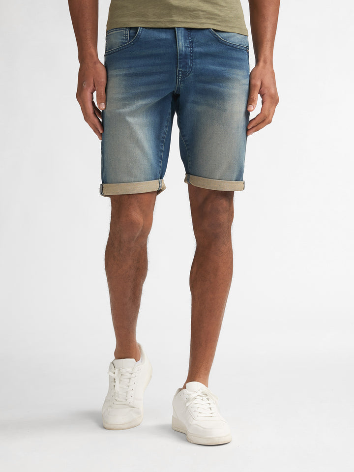 Petrol - Korte spijkerbroek - M-ROS-SHO001 - 5808 Deep Blue Sea