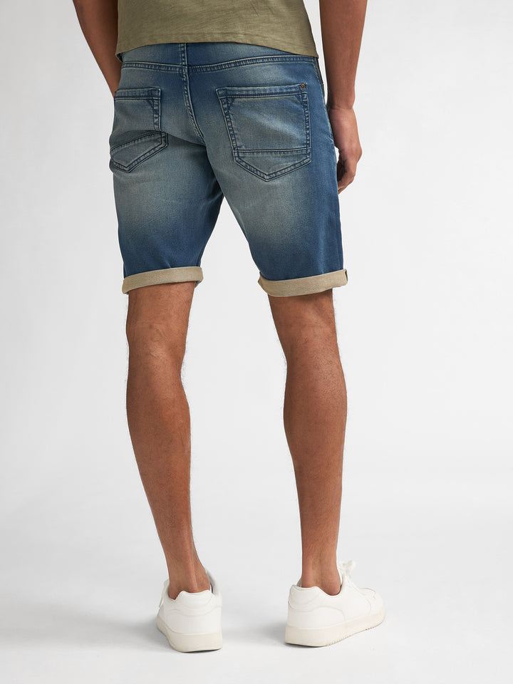Petrol - Korte spijkerbroek - M-ROS-SHO001 - 5808 Deep Blue Sea