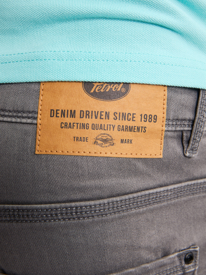 Petrol - Korte spijkerbroek - M-ROS-SHO001 - 9706 Light Grey