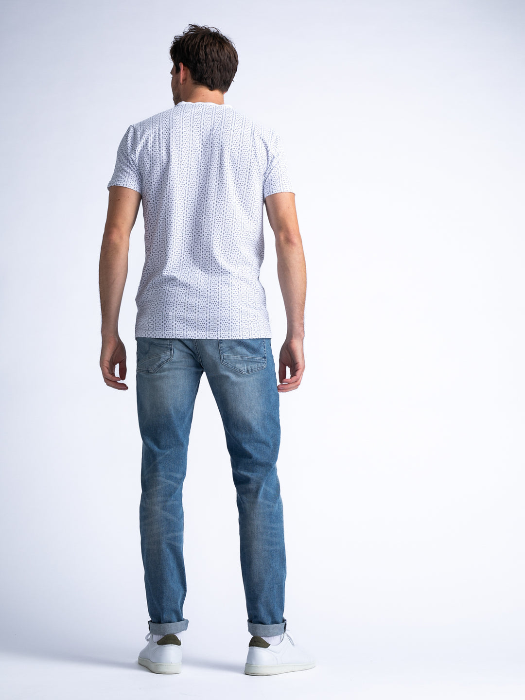 Petrol - Heren T-Shirt - M-1040-TSR644 - 0000 Bright White