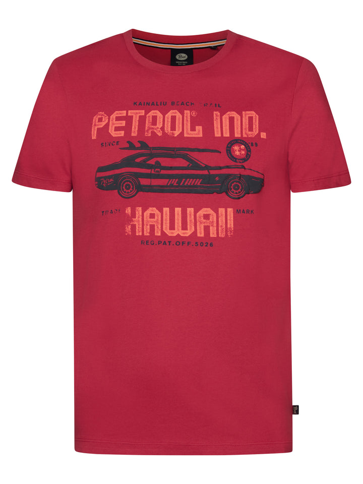 Petrol - Heren T-Shirt - M-1040-TSR604 - 3165 Red Melon