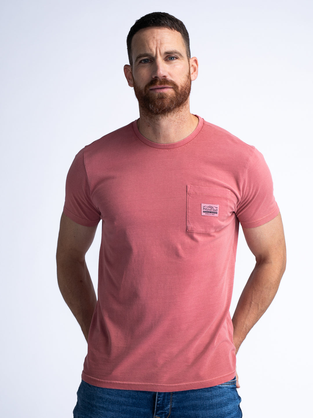 Petrol - Heren T-Shirt - M-1040-TSR639 - 3166 Red Brick