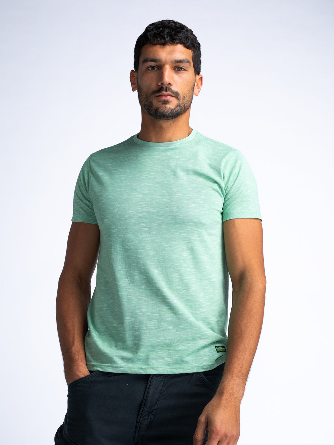 Petrol - Heren T-Shirt - M-1040-TSR659 - 6160 Grass