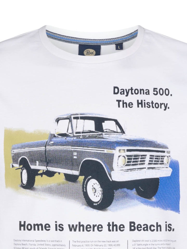Petrol - Heren Shirt - M-1050-TSR604 - 0000 Bright White