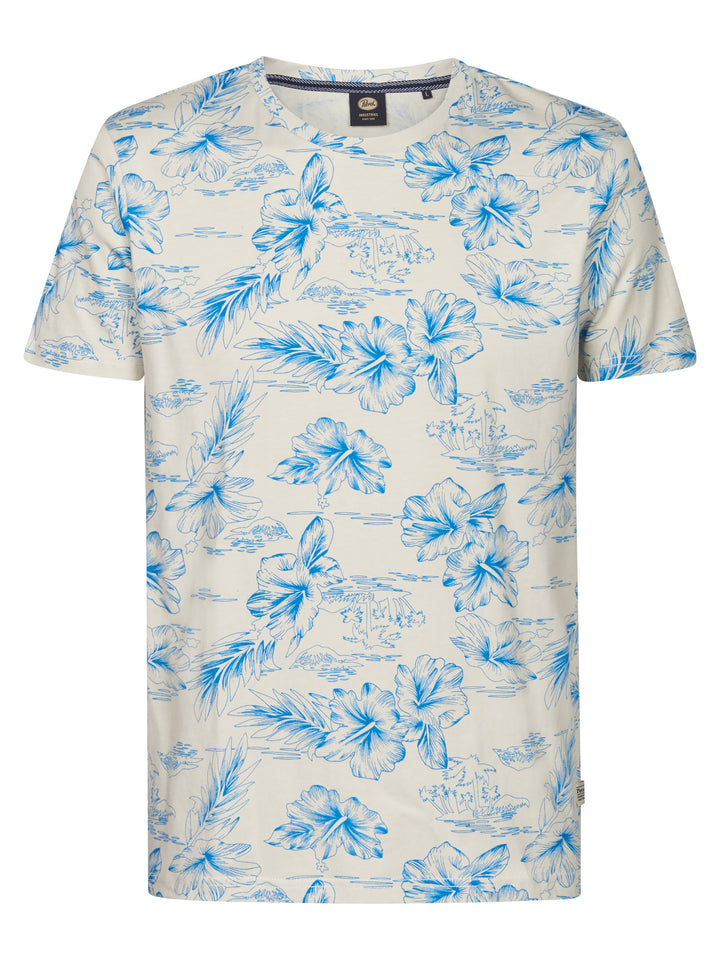 Petrol - Heren Shirt- M-1050-TSR623 - 0112 Seashell