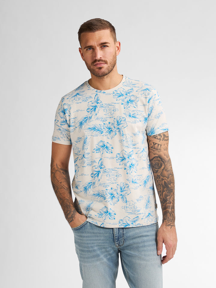 Petrol - Heren Shirt- M-1050-TSR623 - 0112 Seashell